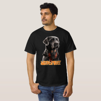 Camiseta Cão Negro Elegante - Arte Pet Realista