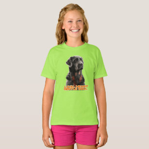 Camiseta Cão Negro Elegante - Arte Pet Realista