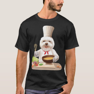 Camiseta Cão no Chef Cozinheiro Pássaros Cozinheiros Aaa