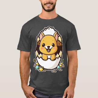 Camiseta Cão no Egg Kawaii