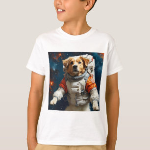 Camiseta Cão no espaço