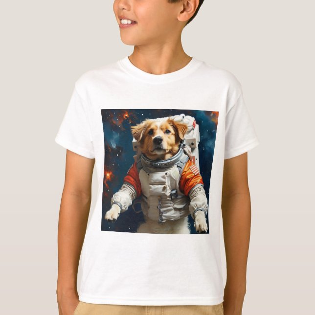 Camiseta Cão no espaço (Frente)