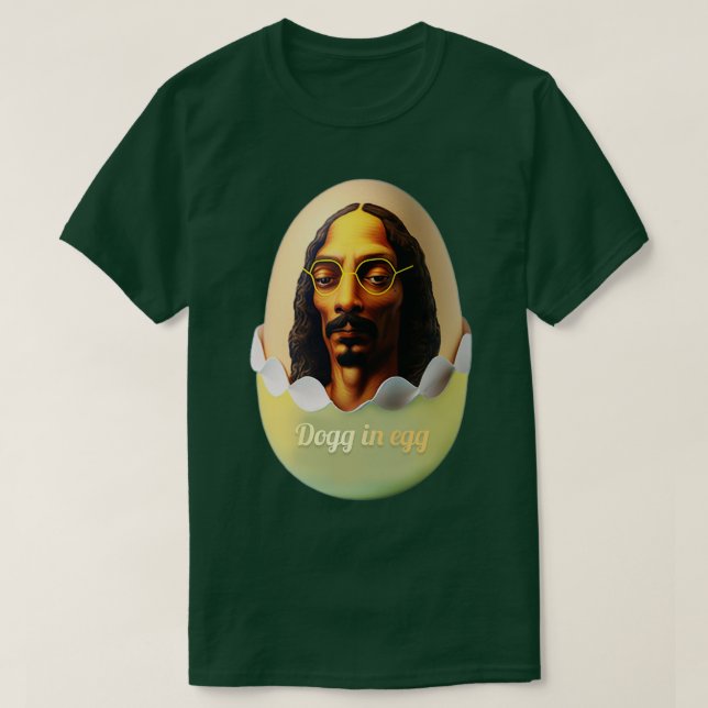 Camiseta cão no ovo (Frente do Design)