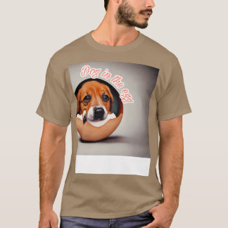 Camiseta cão no ovo 254