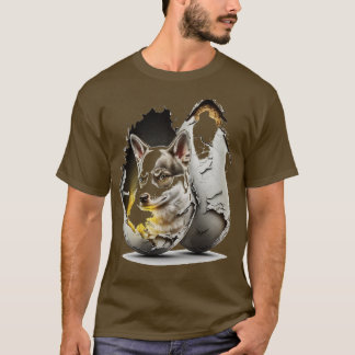 Camiseta cão no ovo 283