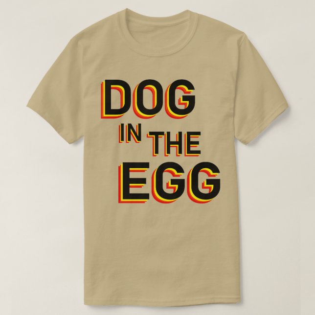 Camiseta Cão no ovo 63 (Frente do Design)