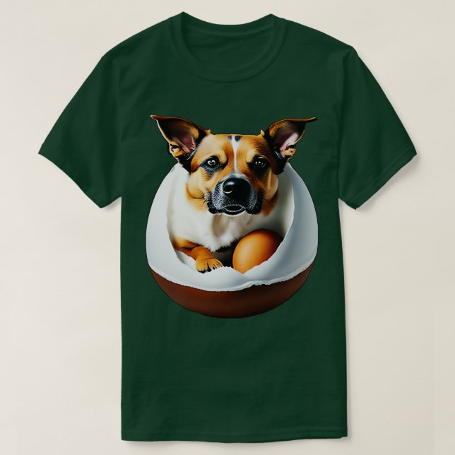 Camiseta Cão No Ovo Engraçado 1 (Frente do Design)
