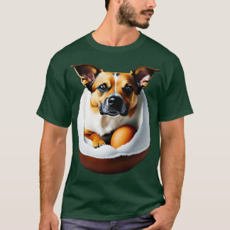 Camiseta Cão No Ovo Engraçado 1