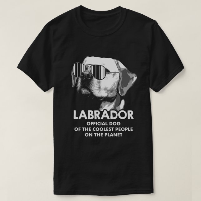 Camiseta Cão Oficial Do Labrador Do Laboratório De Pessoas  (Frente do Design)