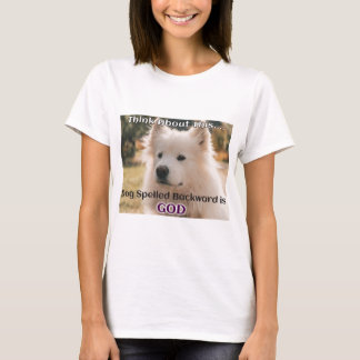 Camiseta Cão Ortografado para Trás é DEUS