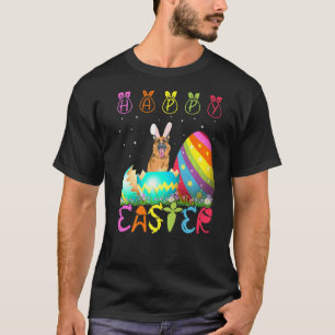 Camiseta Cão Pastor Alemão de Páscoa Família Correspondente