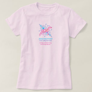 Camiseta Cão Pastor Alemão Floral Abstração Dogtrovert