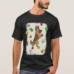 Camiseta Cão Pastor Alemão Muralha de Escalada Pedregulho B