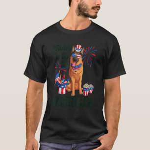 Camiseta Cão Pastor Alemão Orgulhoso por Ser um Americano 4