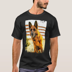 Camiseta Cão Pastor Alemão Polícia Pastor Alemão
