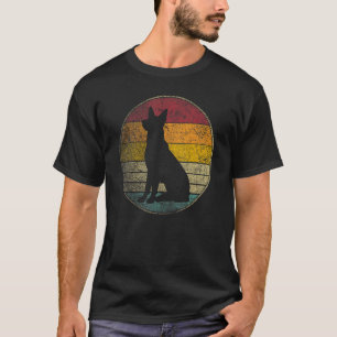 Camiseta Cão Pastor Alemão Vintage Distressed Retro 70s 8