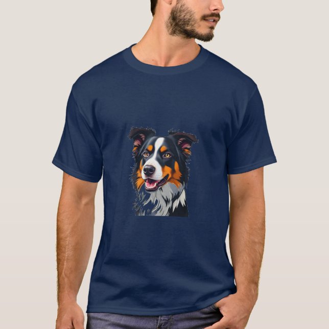 Camiseta cão pastor australiano (Frente)