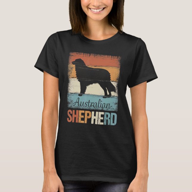 Camiseta Cão Pastor Australiano Pastor Aussie (Frente)