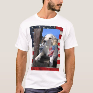 Camiseta Cão patriótico