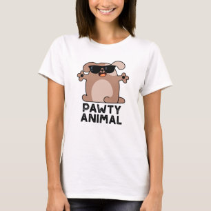 Camiseta Cão Pawy Animal Funny Party Pun
