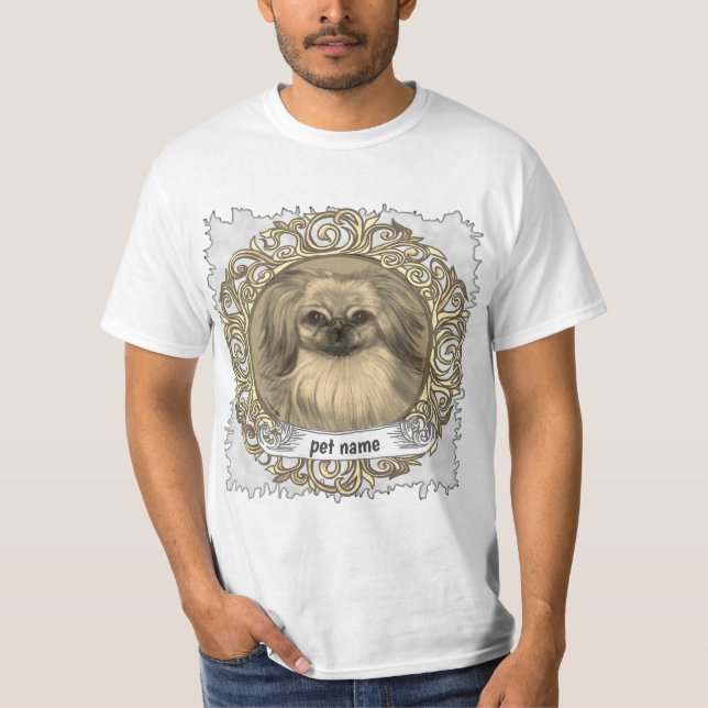 Camiseta Cão Pekingese (Frente)
