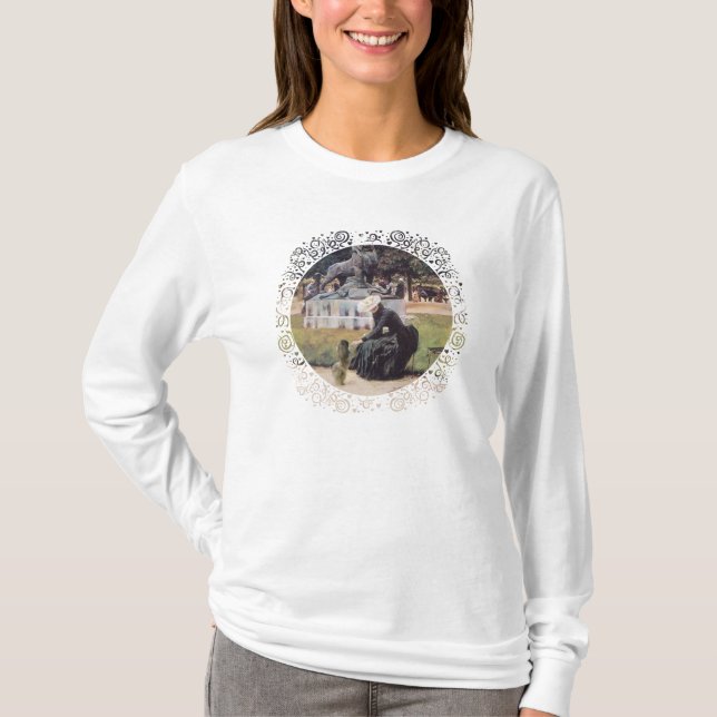 Camiseta Cão Pequinês no Parque (Frente)