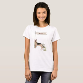 Camiseta Cão Pet do German shepherd de Nome Personalizado