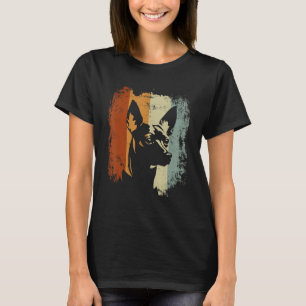 Camiseta Cão-Pinscher Design Miniatura Da Vintage
