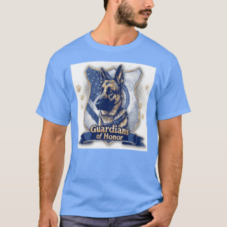 Camiseta Cão policial Guardiões da Honra K9 Pastor Alemão L