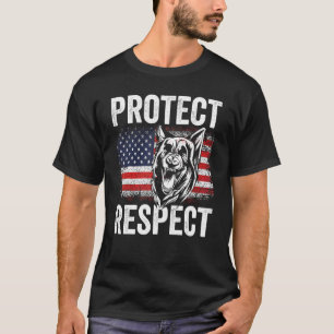 Camiseta Cão Policial K 9 Pastor Alemão Aplicação da Lei K