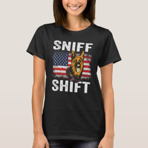 Camiseta Cão Policial K 9 Pastor Alemão Aplicação da Lei K