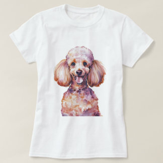 Camiseta Cão-Poodle Minimalista Inspirado