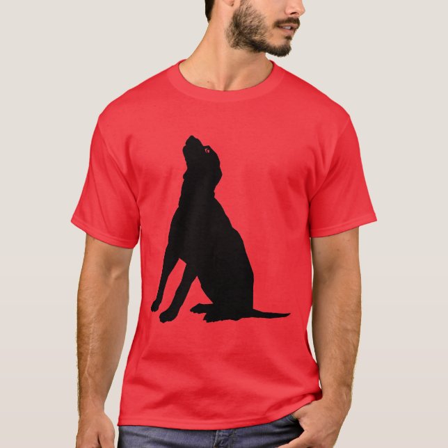 Camiseta Cão preto (Frente)