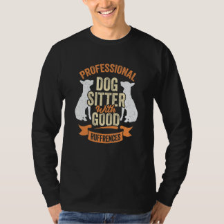 Camiseta Cão Profissional Cuidador Com Boas Referências