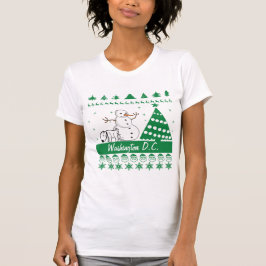 Camiseta Cão que faz xixi na cidade feia da camisola do