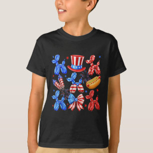 Camiseta Cão Quente De Cão-Balão Patriótico Coquette 4 De J
