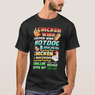 Camiseta Cão Quente De Galinha E Música Viral De Bolonha