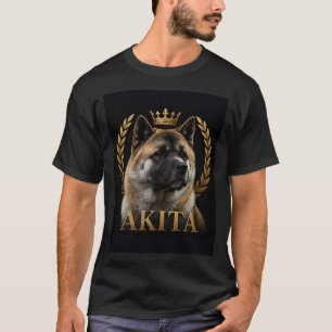 Camiseta Cão Real Akita Orgulhoso Amantes de Cães Japoneses