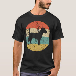 Camiseta Cão retro do vintage de Jack Russell Terrier