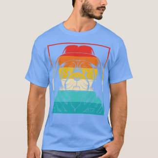 Camiseta Cão - Retro Pug 1