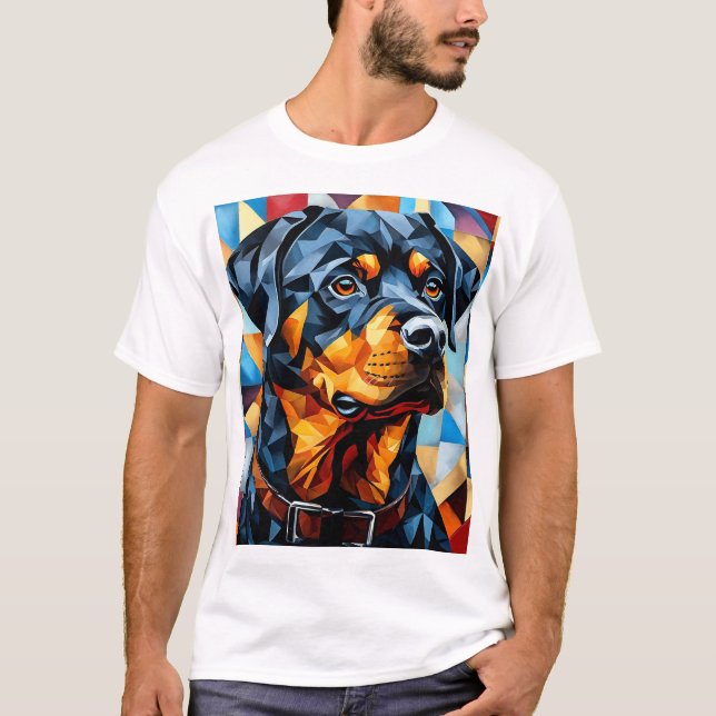 Camiseta Cão Rottweiler (Frente)