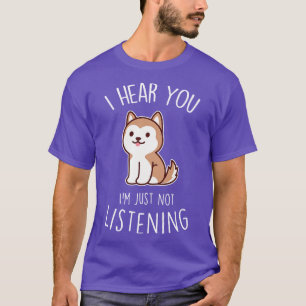 Camiseta Cão Rouco Vermelho sem Ouvir