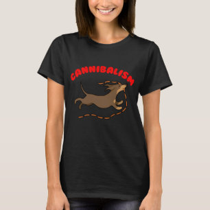 Camiseta Cão Salsicha Canibal