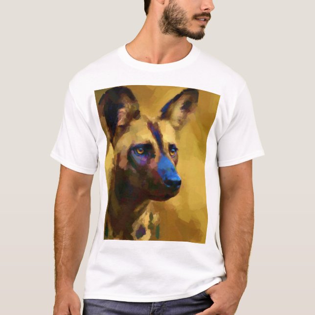 Camiseta Cão selvagem africano (Frente)