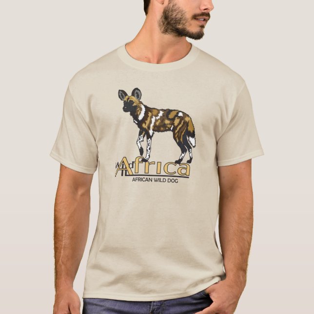 Camiseta Cão selvagem africano (Frente)