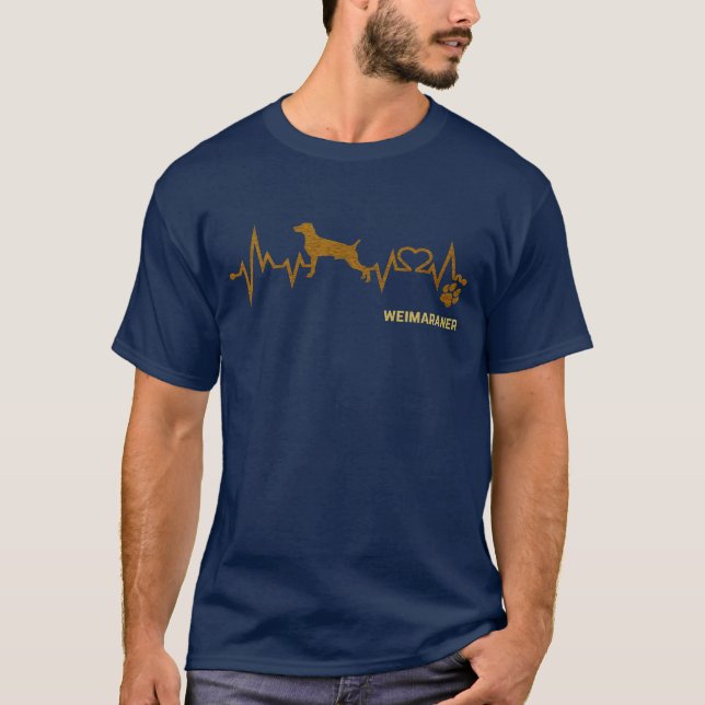 Camiseta Cão-Semanador de Cobre EKG (Frente)