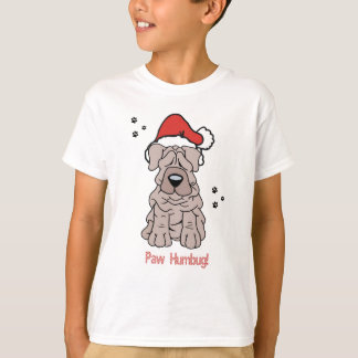 Camiseta Cão Sharpei de Natal