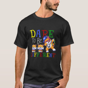 Camiseta Cão Shiba Conscientização do Autismo Pai Mãe