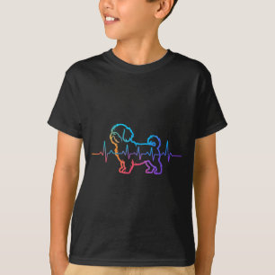 Camiseta Cão shih tzu cão shihtzu batimento cardíaco shitzh