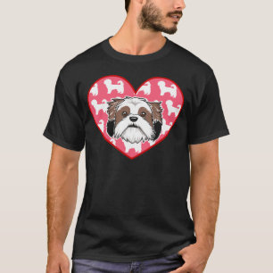 Camiseta Cão Shih Tzu no Coração